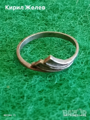 Стар ретро АРТ СТИЛ сребърен пръстен майсторска изработка 26427