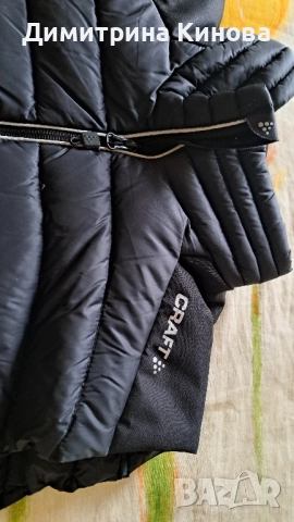 Елек CRAFT - XL черен ,пълнеж пух ,със странични джобове затварящи се с цип , снимка 4 - Якета - 52440101