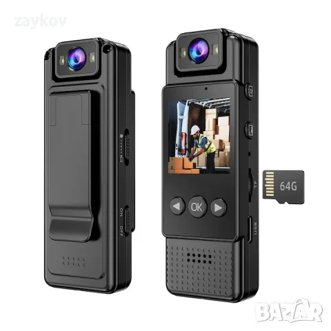 HD 1080P телесна камера WiFi аудио видео запис Малка преносима полицейска камера, снимка 2 - Камери - 48602807