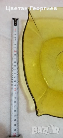 фруктиера от цветно стъкло, снимка 2 - Антикварни и старинни предмети - 50999433