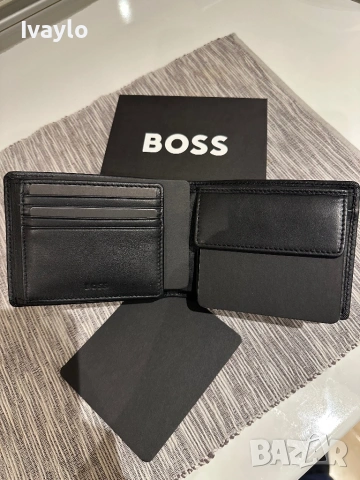 BOSS Arezzo / 100% ЕСТЕСТВЕНА Кожа / Портфейл, снимка 9 - Портфейли, портмонета - 53207753