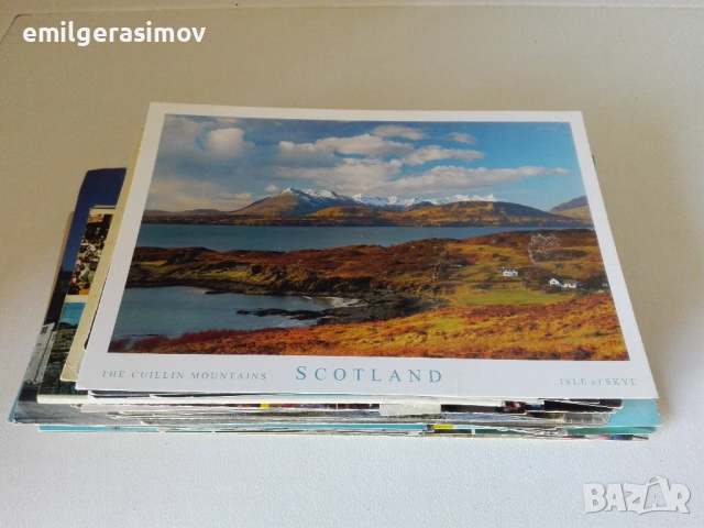 Класьор с пощенски марки и лот картички., снимка 13 - Филателия - 50321964