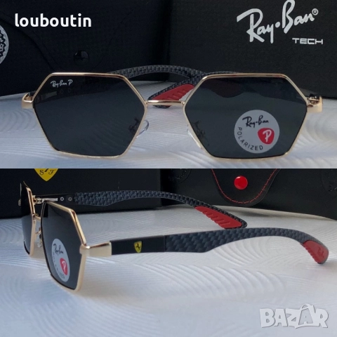 Ray Ban Ferrari мъжки слънчеви очила осмоъгълни с поляризация
