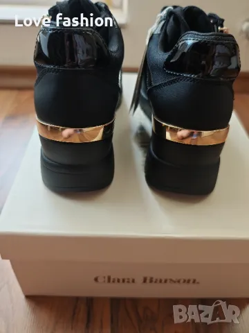 Черни маратонки тип сникърси, снимка 4 - Маратонки - 47487198