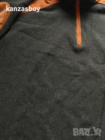 Paul & Shark - страхотен мъжки пуловер ХЛ 100% Лана мерино, снимка 11 - Пуловери - 44534274