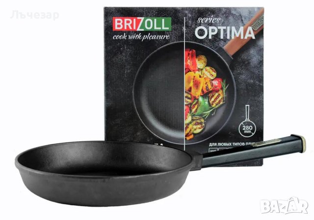 Чугунен тиган обикновен, от 20см до 28см, снимка 4 - Съдове за готвене - 10328282