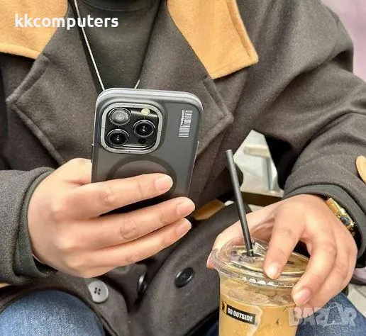 Калъф Wlons Skin Friendly с MagSafe / Черен / за iPhone 16 6.1 Баркод : 3130986