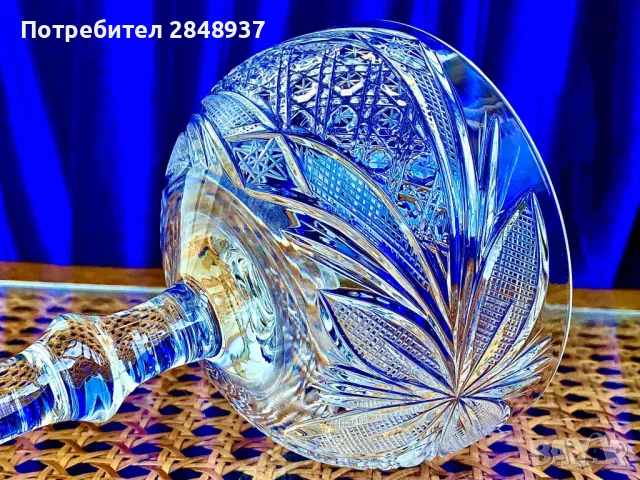 Кристални сватбени чаши, снимка 6 - Чаши - 48195153