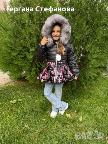 Дебело зимно яке с естествен пух на Деги/Degi Размери -110,116,122,128,134,140,152 Цена-88 лв, снимка 2 - Детски якета и елеци - 52032834