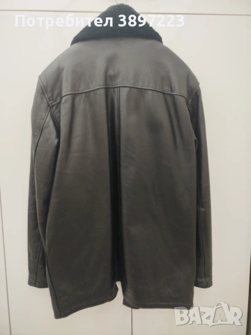 Мъжко кожено яке от естествена телешка кожа , снимка 2 - Якета - 53171757