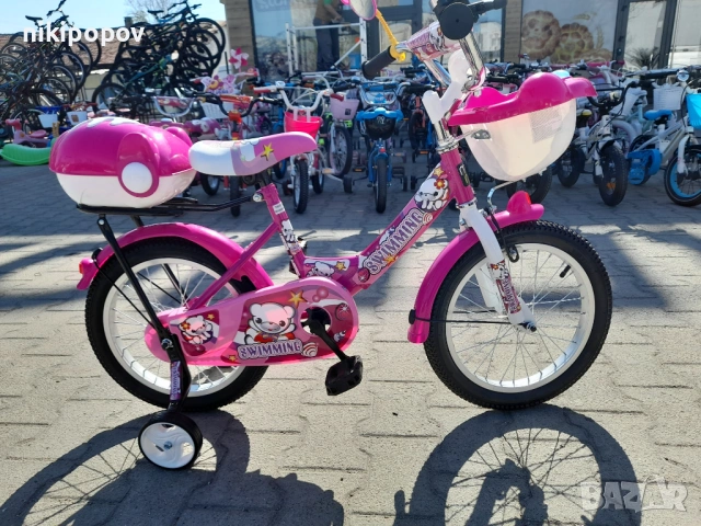 MONI Велосипед 16" 1682 розов, снимка 5 - Велосипеди - 53759530