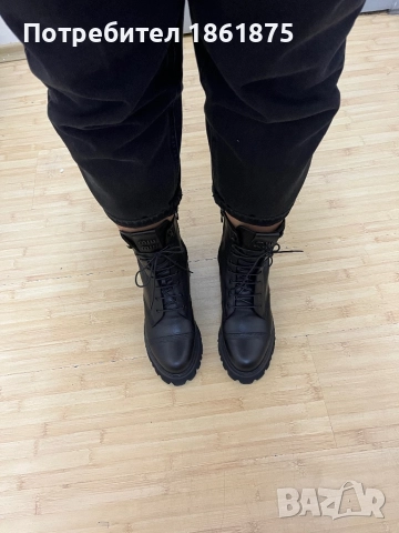 Дамски боти естествена кожа 38н, снимка 2 - Дамски боти - 51981685