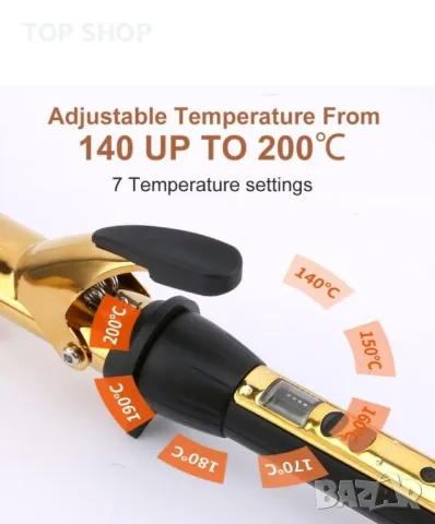 Професионална маша за коса, овална маша за къдрене  с LCD дисплей, снимка 3 - Маши за коса - 48934467