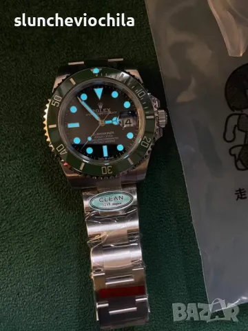 Clean Rolex Submariner Starbucks Black Dial 41mm Size Часовник, снимка 9 - Мъжки - 48896003