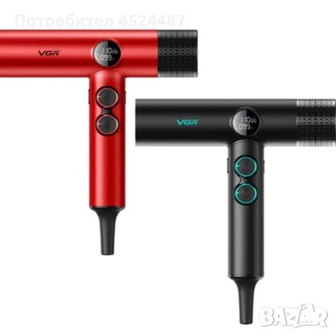 Професионален сешоар VGR с BLDC мотор 110 000 RPM , снимка 2 - Сешоари - 52746066