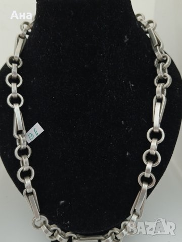 Масивен сребърен синджир маркиран Буква ВЕ, снимка 1 - Колиета, медальони, синджири - 44217095