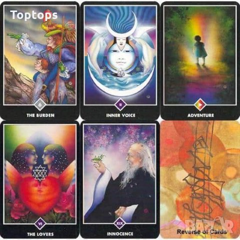 Уникални таро карти: Osho Zen Tarot & Thoth Tarot & Golden Dawn Tarot, снимка 7 - Карти за игра - 34166777