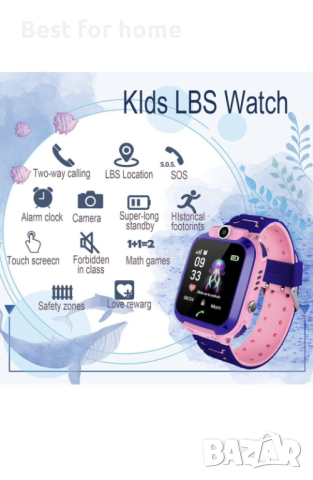 Детски смарт часовник, SIM карта, проследяване, разговори от PTHTECHUS, снимка 15 - Други - 44829075