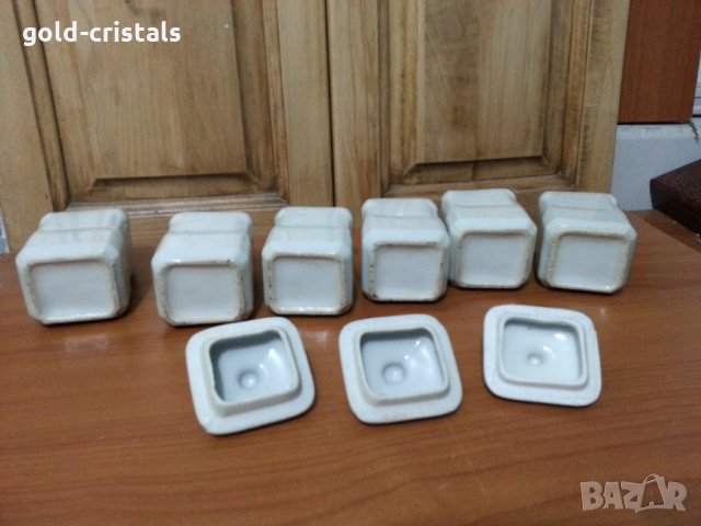 Стар български порцелан буркани за подправки, снимка 5 - Антикварни и старинни предмети - 35871168