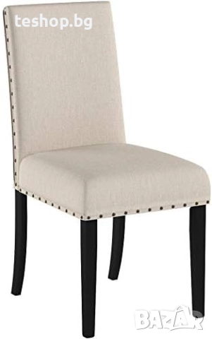 Трапезен стол Roundhill Furniture Biony Cabernet с декорация 2 броя комплект, снимка 4 - Столове - 51657247