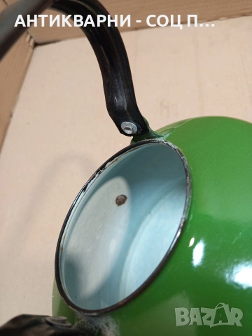 Соц Стар Емайлиран Чайник. НОМЕР 1702., снимка 9 - Антикварни и старинни предмети - 53818768