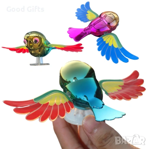 Реалистична Птица за Автомобил – Махащи Крила от Вятъра EMachinery Bird, снимка 7 - Аксесоари и консумативи - 53427215