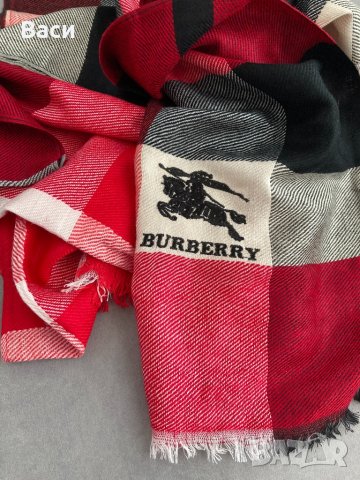 BURBERRY кашмирен голям шал, снимка 7 - Шалове - 40749450