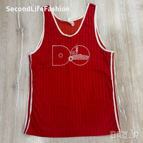 Мъжки винтидж потник Adidas от 80те размер М Олимпия Дортмунд 