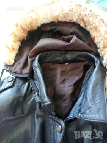 Дълго дамско яке естествена кожа размер L, снимка 7 - Якета - 53105990