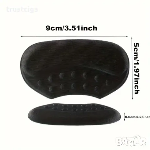 Възглавнички от мемори пяна за протекция на пети 6 бр., снимка 3 - Други - 47571774