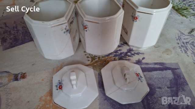 ✅ПОРЦЕЛАНОВИ БУРКАНИ ЗА ПОДПРАВКИ❗, снимка 3 - Антикварни и старинни предмети - 53042787