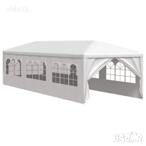 vidaXL Парти шатра, 3х9 м, бяла