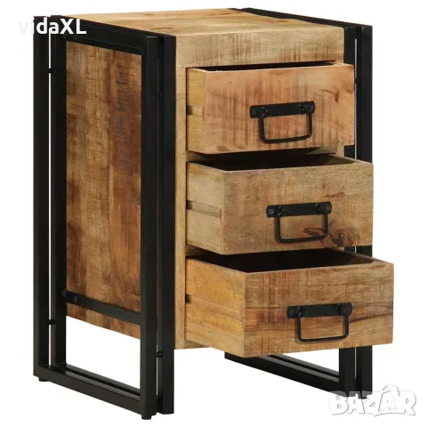 vidaXL Нощен шкаф Кафяво 40 x 40 x 59 см Солидно мангово дърво