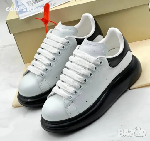 Мъжки бели кецове Alexander McQueen/BR47t, снимка 2 - Кецове - 51174972