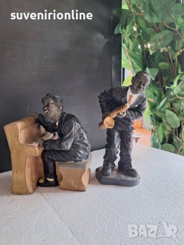 двойка статуетки африкански музиканти, снимка 3 - Статуетки - 41266566