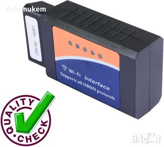Адаптер за автомобилна диагностика OBD2 OBD ELM 327 WiFi, снимка 3 - Аксесоари и консумативи - 52271196