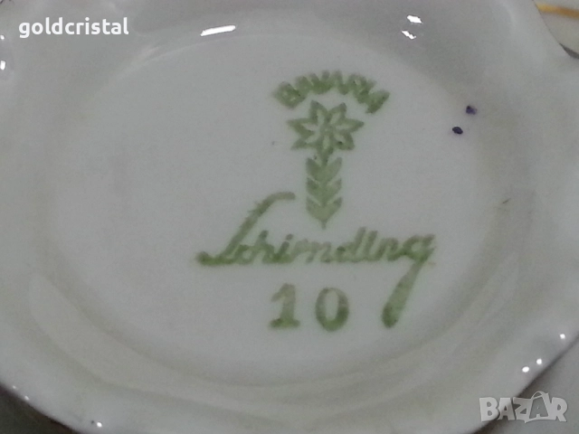 Стар немски порцелан троен сет за кафе чай , снимка 8 - Антикварни и старинни предмети - 52267308