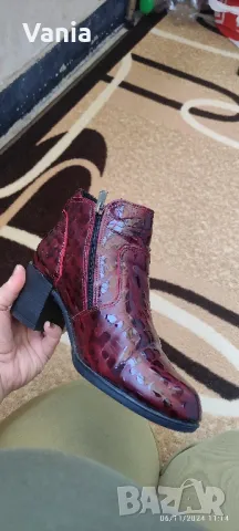 Зимни лачени боти, снимка 4 - Дамски боти - 47860932