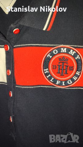 Тениска Tommy Hilfiger embroidered Blue/Red, size XL, снимка 4 - Тениски - 41491846