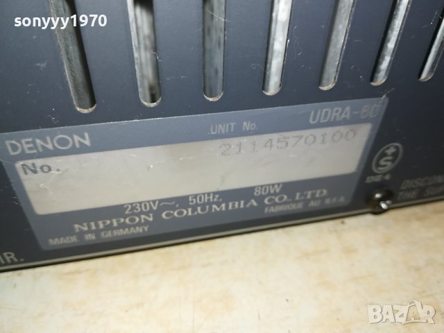 DENON UDRA-60 RECEIVER-ВНОС SWISS 2807231140, снимка 15 - Ресийвъри, усилватели, смесителни пултове - 41685203