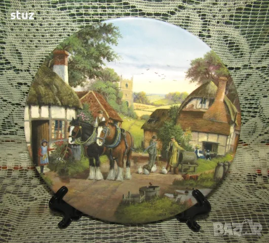 Колекционерски декоративни порцеланови чинии Royal Doulton, сет 2 бр. , снимка 5 - Декорация за дома - 55775404
