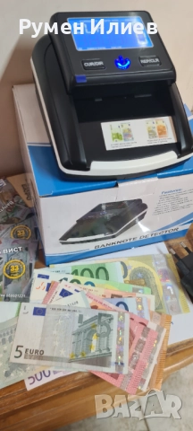 Детектор за фалшиви банкноти ЕВРО , снимка 3 - Друго търговско оборудване - 52350456