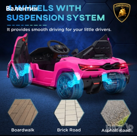 Детска електрическа количка с дистанционно управление 12V, снимка 5 - Електрически играчки - 52798419