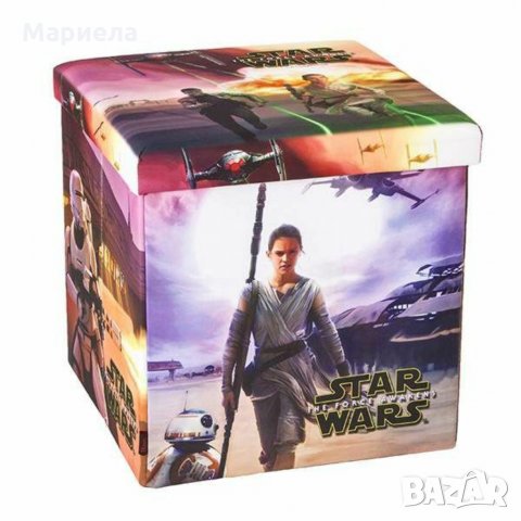 Табуретка кубче star Wars 3 - сгъваема табуретка с принт междузвездни войни, снимка 2 - Маси - 35841479
