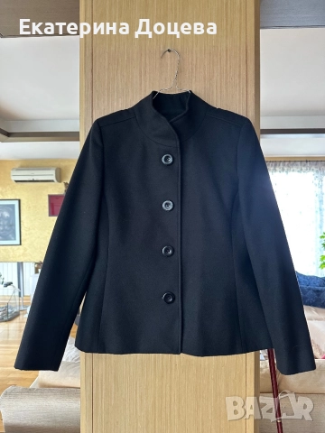 Черно вълнено сако Луксима