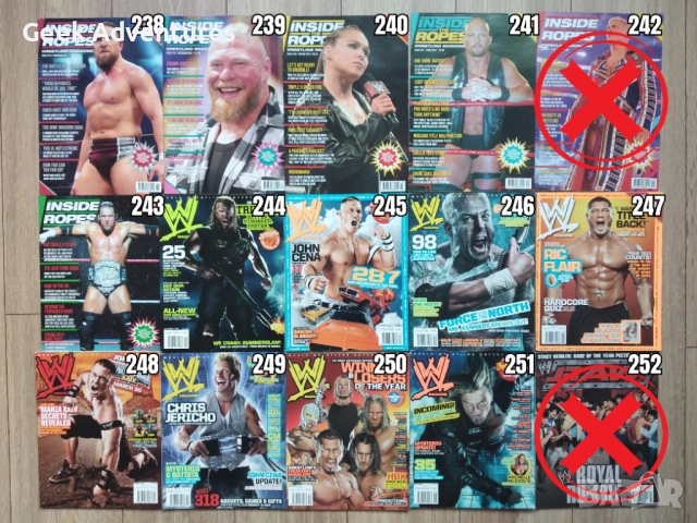 WWE Кеч Колекция - Екшън Фигурки, Аксесоари, Кечисти, Списания, Картички, снимка 11 - Колекции - 47660667