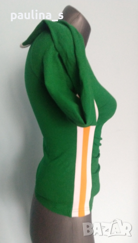 Три броя / Спортна блуза зелена "Kenvelo", лилава "Crane", синя "Kipsta"/ унисайз, снимка 4 - Спортни екипи - 36164934