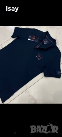 Мъжка тениска Паул Шарк в тъмно син цвят , снимка 2 - Тениски - 52206830