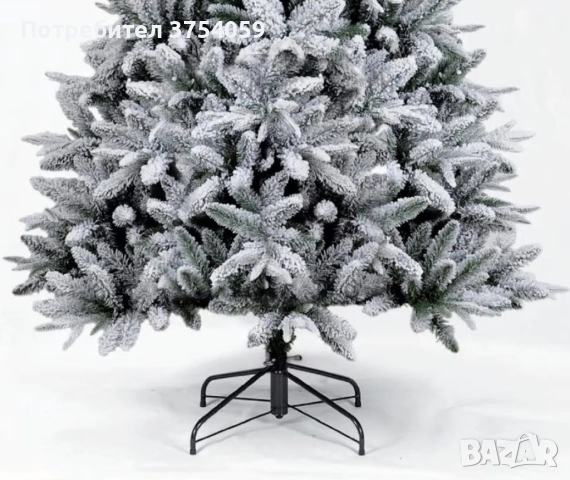 Изкуствена елха K r i n g Melbourne,  Цялата заснежена с метална стойка., снимка 5 - Декорация за дома - 52354786