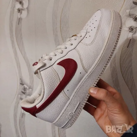 оригинални маратонки Nike Air Force 1 '07 White Team Red  AF1  номер 44,5-45, снимка 14 - Маратонки - 41497844